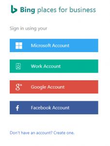 microsoft bing create account